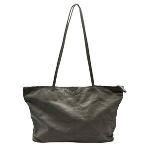 Latico 100% Leather Nora Tote Shoulder Bag Purse Grey